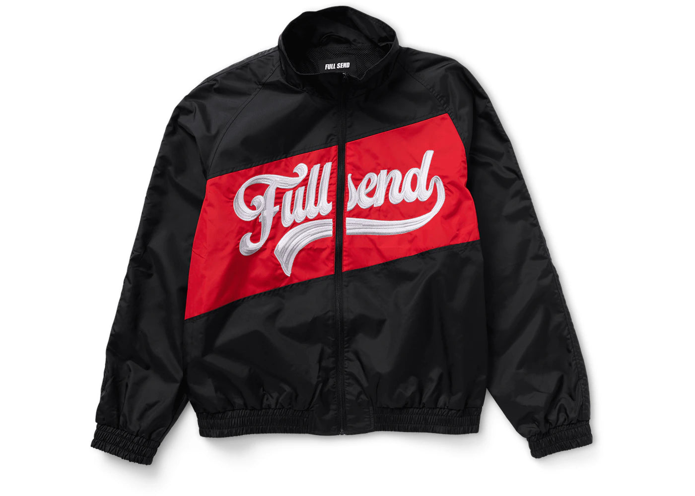 Full Send Nylon Logo Jacket Black