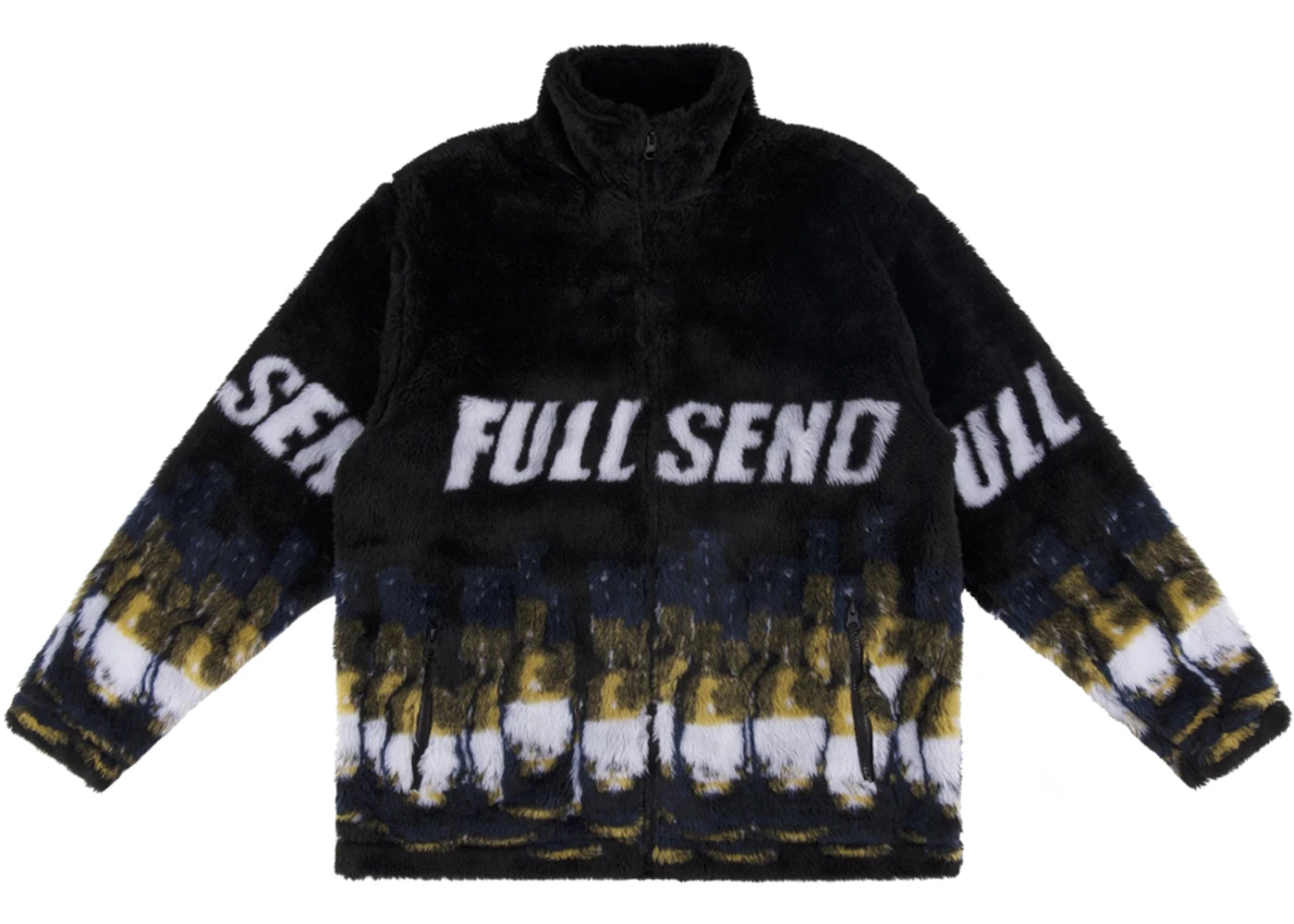 Full Send Polar Fleece Rona Jacket Black