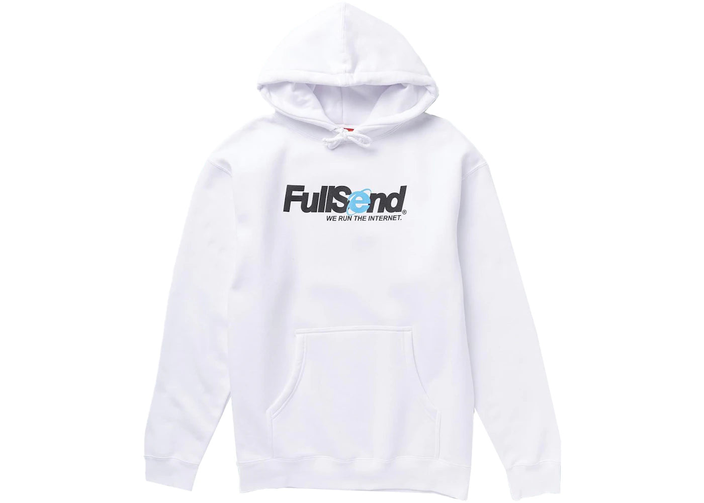 Full Send Run The Internet Hoodie White