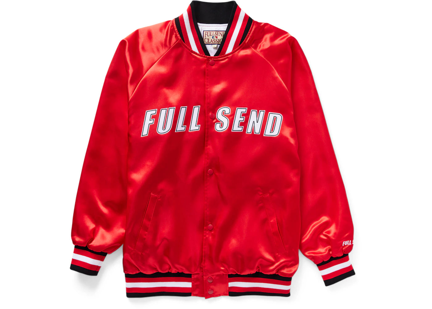 Full Send Satin Jacket Red