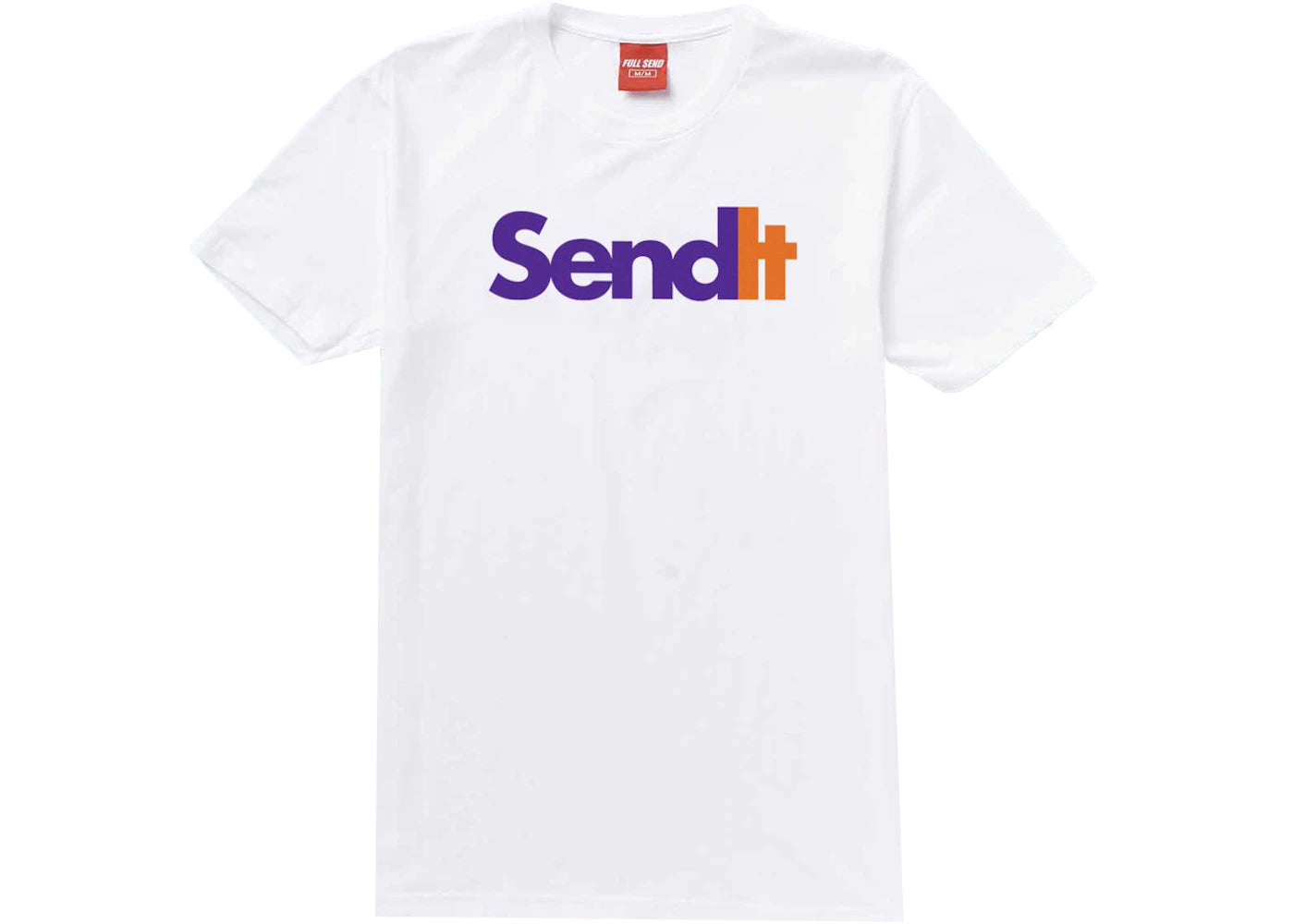 Full Send Send It Tee White