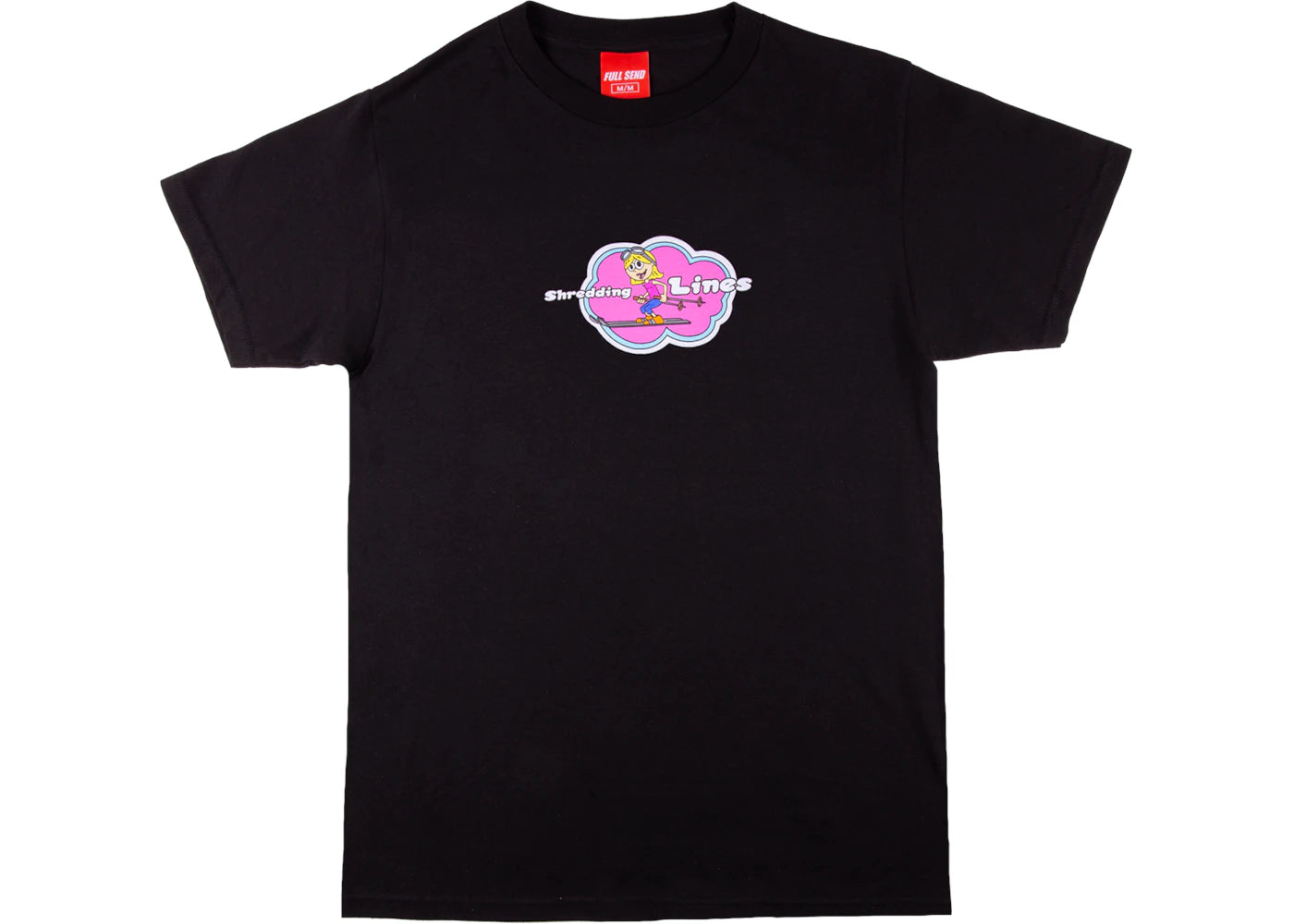 Full Send Shredding Lines Tee Black