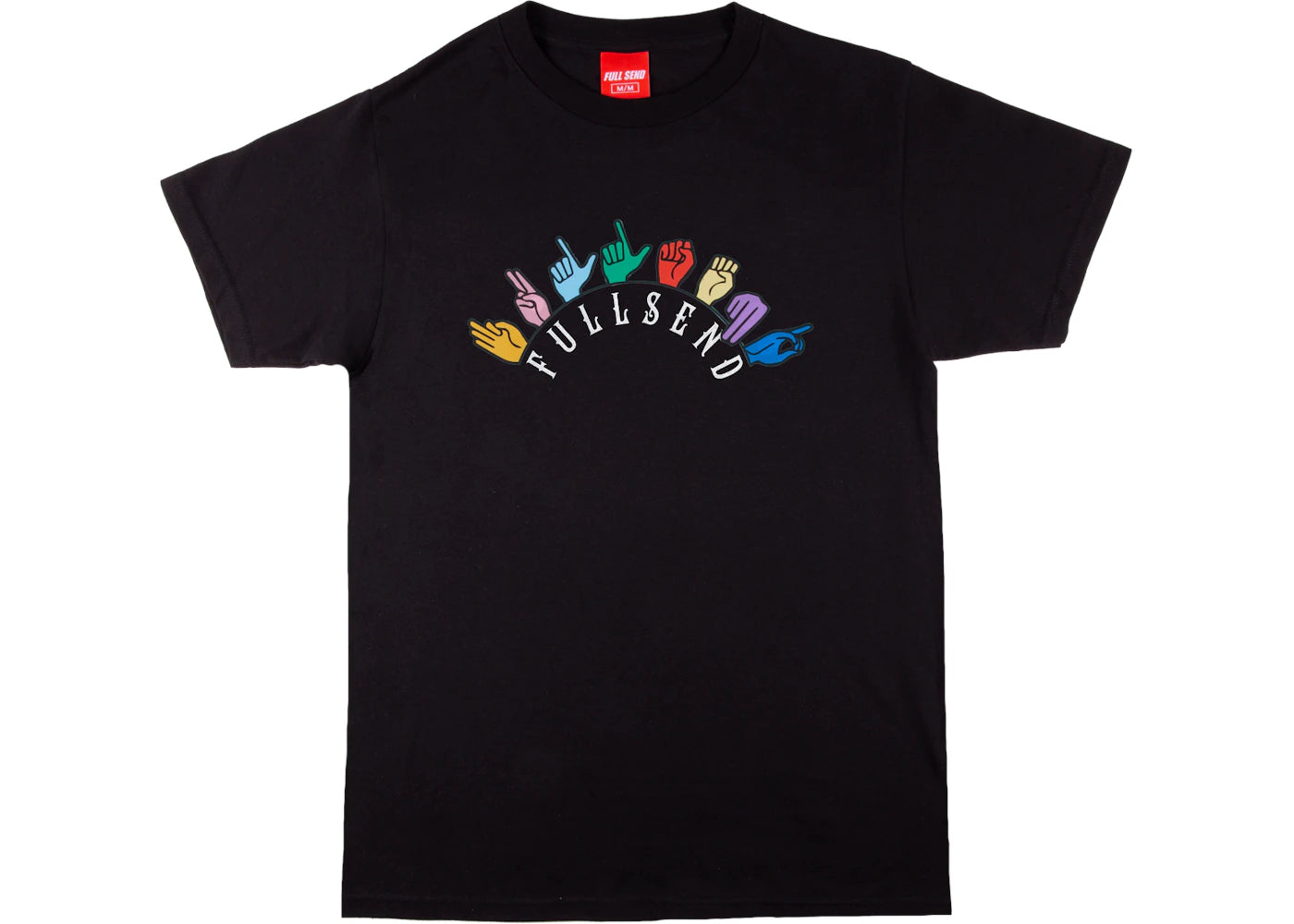 Full Send Sign Language Tee Black