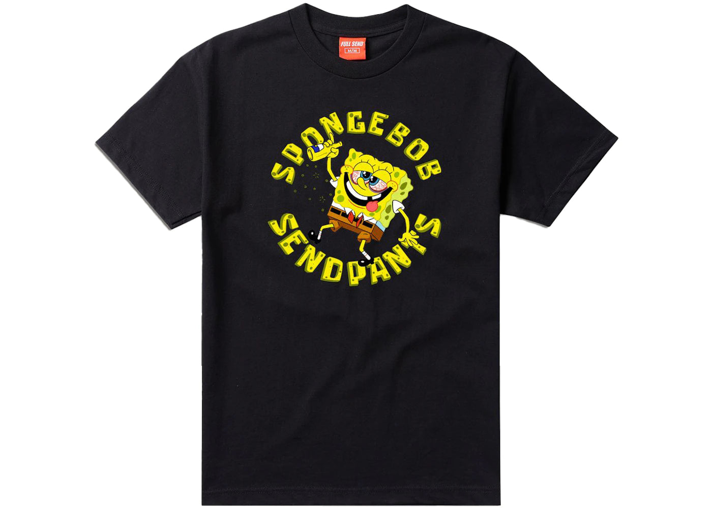 Full Send Spongebob Sendpants Tee Black