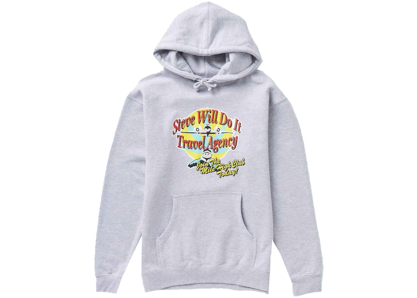 Full Send Steve Will Do It Travel Agency Hoodie Grey Heather