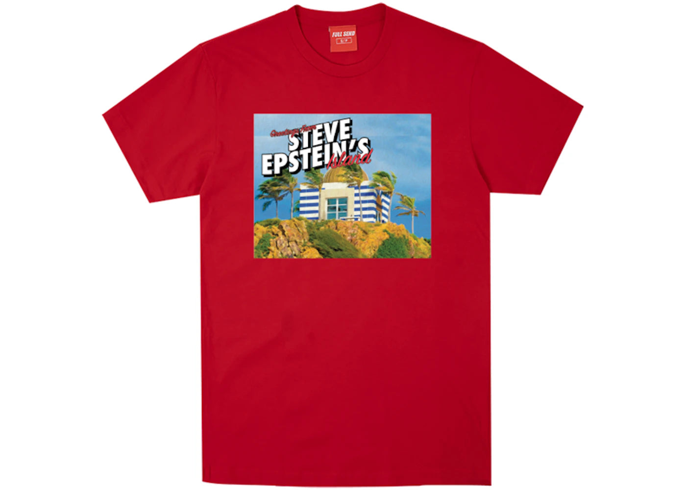 Full Send Steve's Island Tee Red