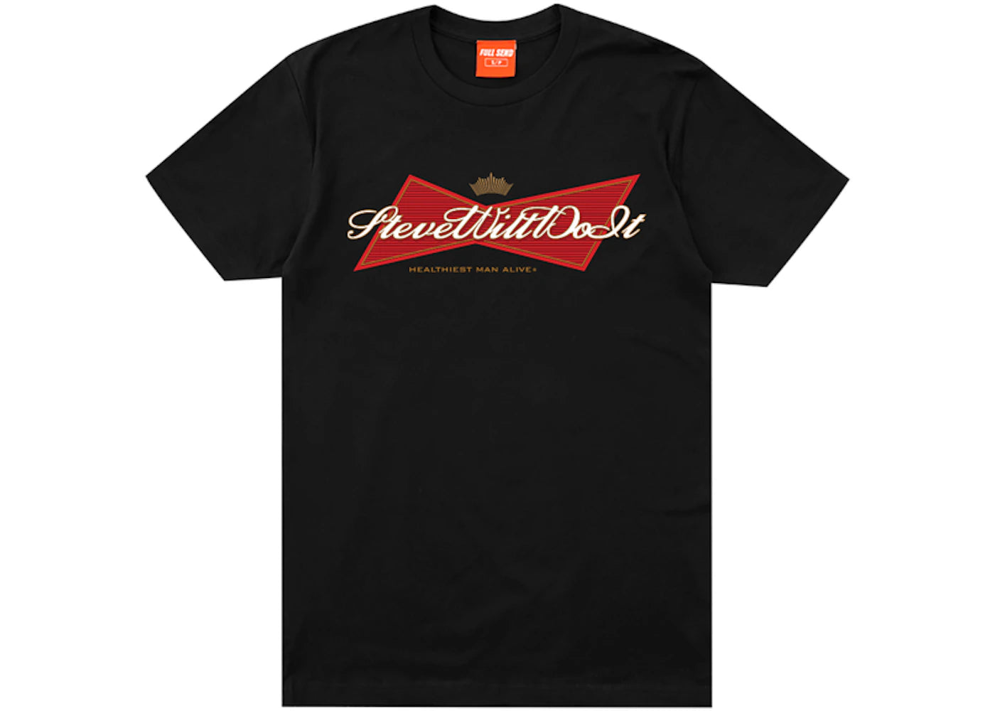 Full Send Stevewilldoit Bowtie Tee Black