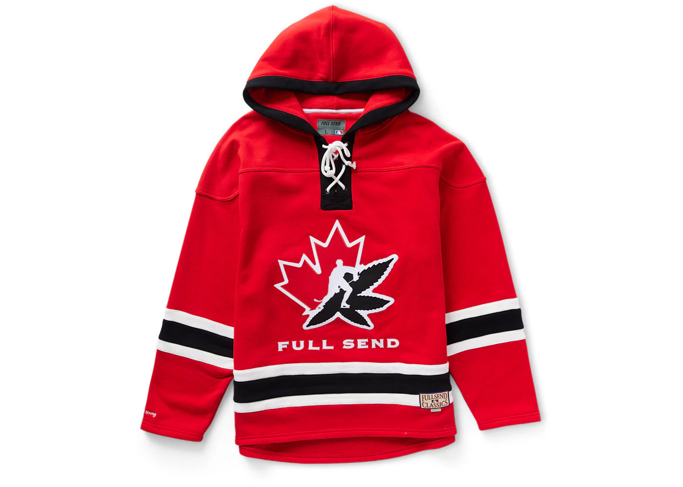 Full Send Team Canada Hockey Hoodie Red