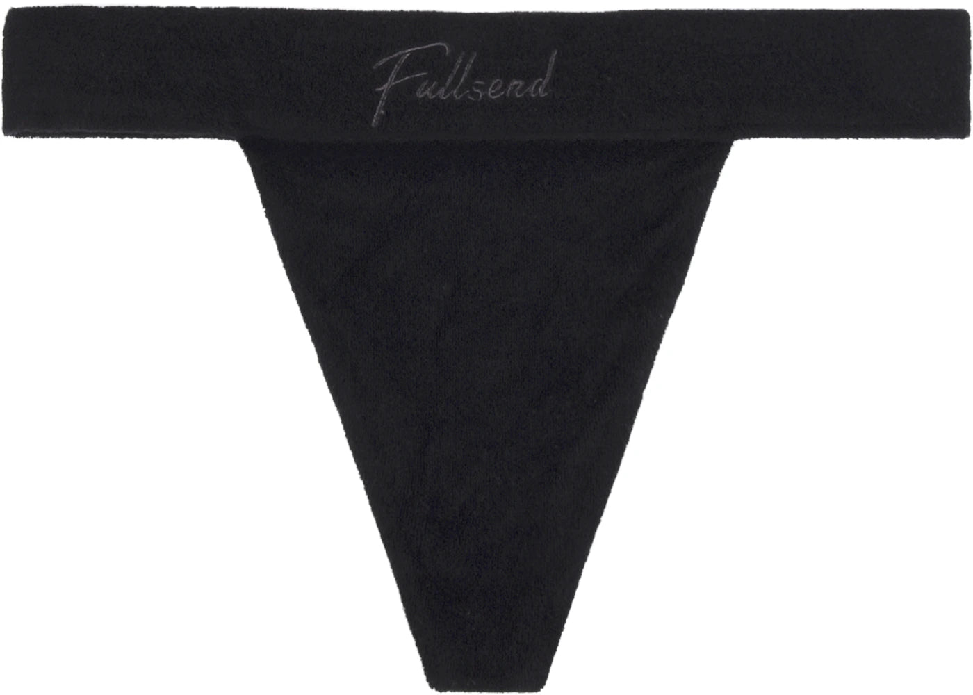 Full Send Terry Cloth Bikini Bottom Black