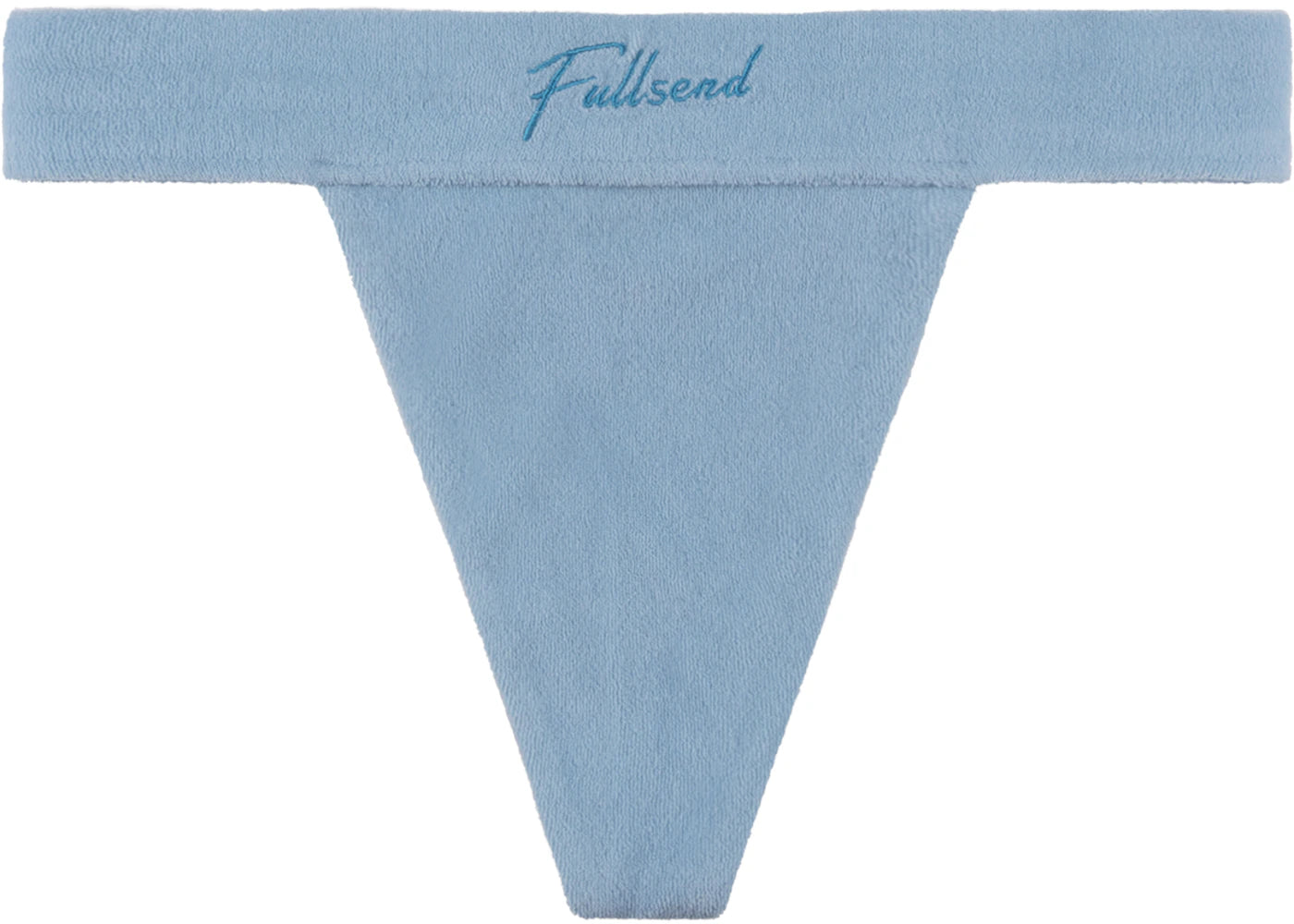 Full Send Terry Cloth Bikini Bottom Blue