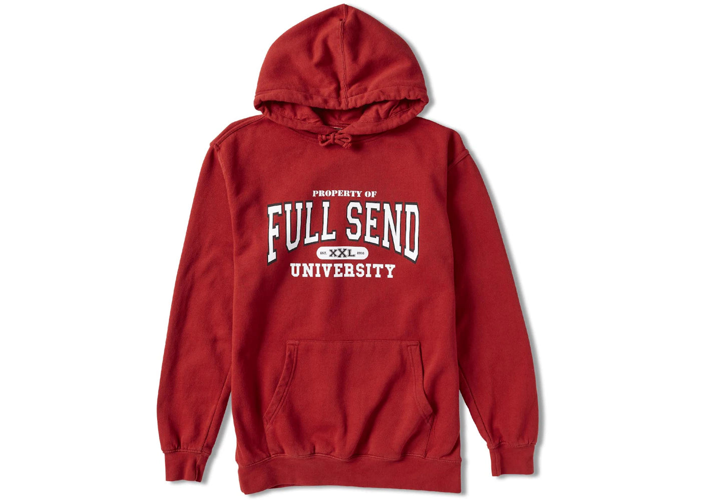 Full Send University Wisconsin Hoodie Red