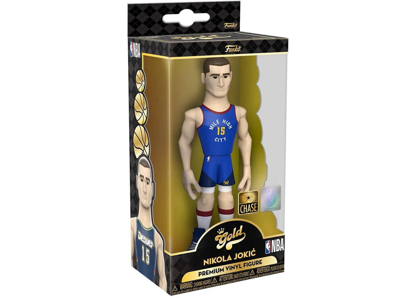 Funko Gold NBA Denver Nuggets Nikola Jokić 5 Inch Chase Exclusive Premium Figure