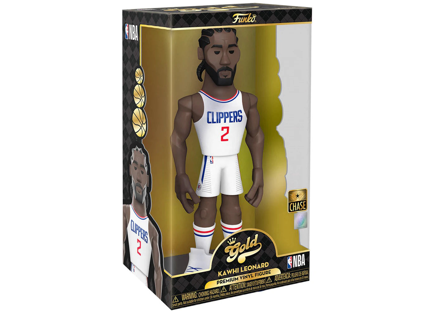 Funko Gold NBA Los Angeles Clippers Kawhi Leonard 12 Inch Chase Exclusive Figure