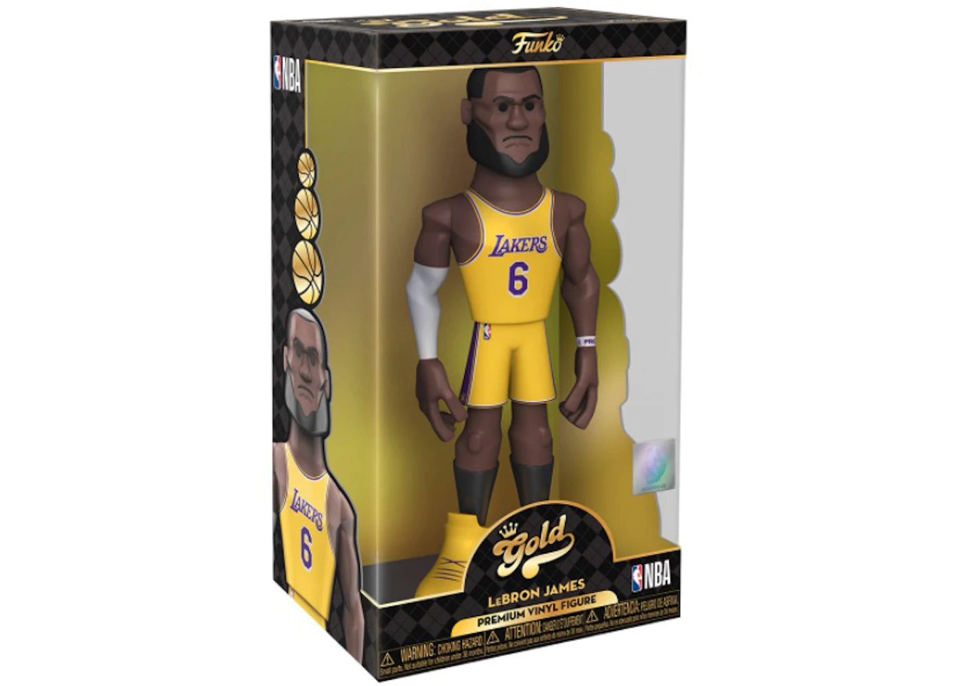 Funko Gold NBA Los Angeles Lakers LeBron James 12 Inch Figure