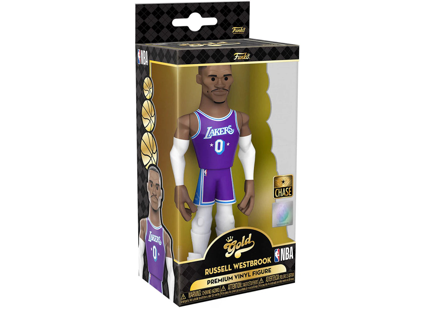 Funko Gold NBA Los Angeles Lakers Russell Westbrook 5 Inch Chase Exclusive Figure