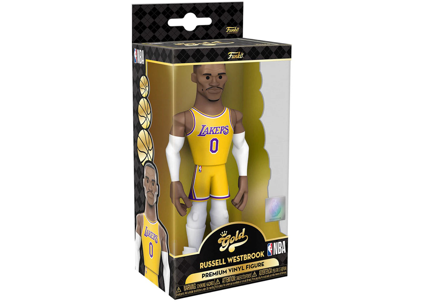 Funko Gold NBA Los Angeles Lakers Russell Westbrook 5 Inch Figure