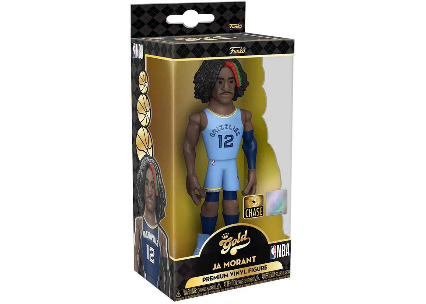 Funko Gold NBA Memphis Grizzlies Ja Morant 5 Inch Chase Exclusive Premium Figure