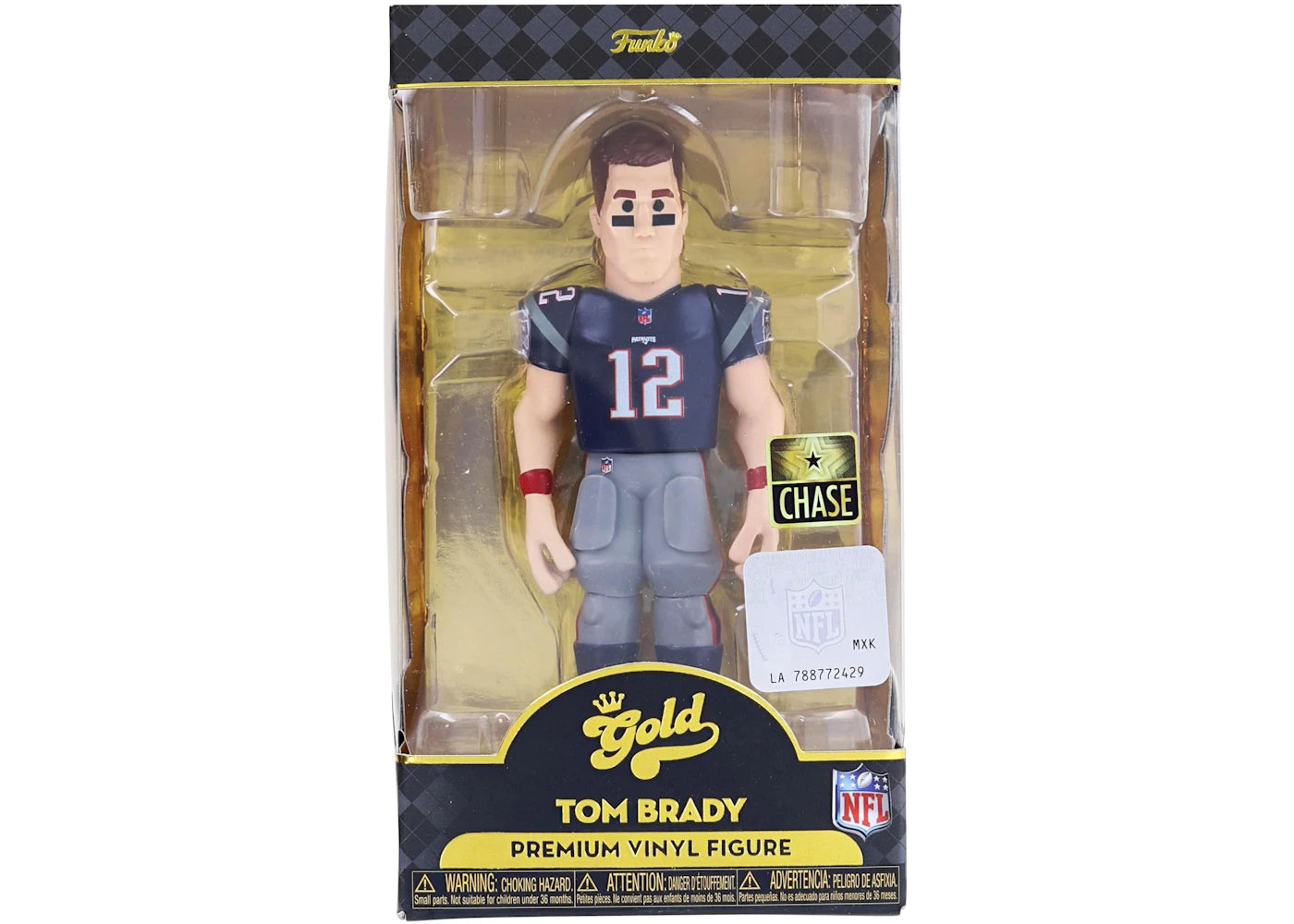 Funko Gold NFL New England Patriots Tom Brady 5 Inch Chase Edition Figure