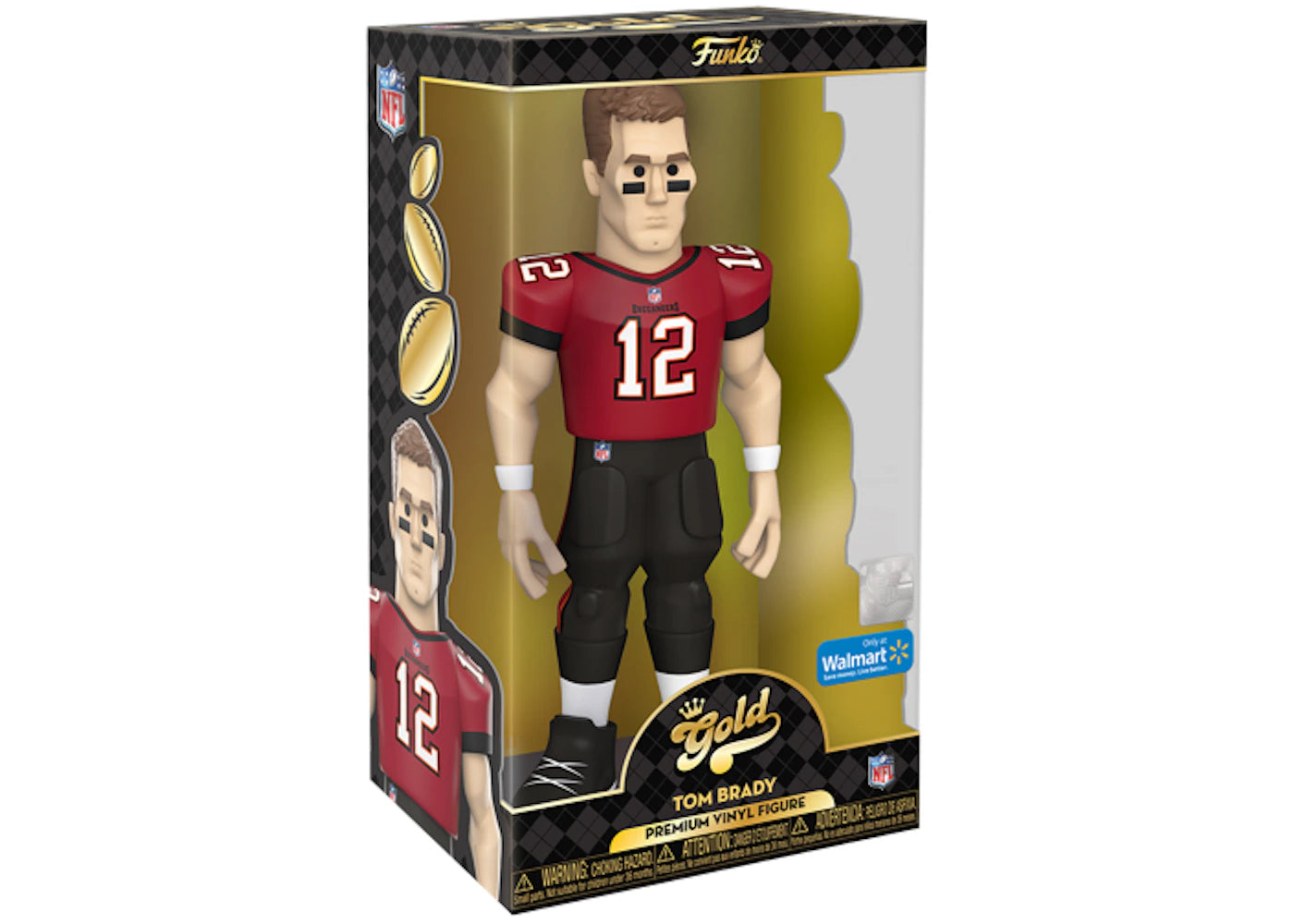 Funko Gold NFL Tampa Bay Buccaneers Tom Brady 12 Inch Walmart Exclusive Figure