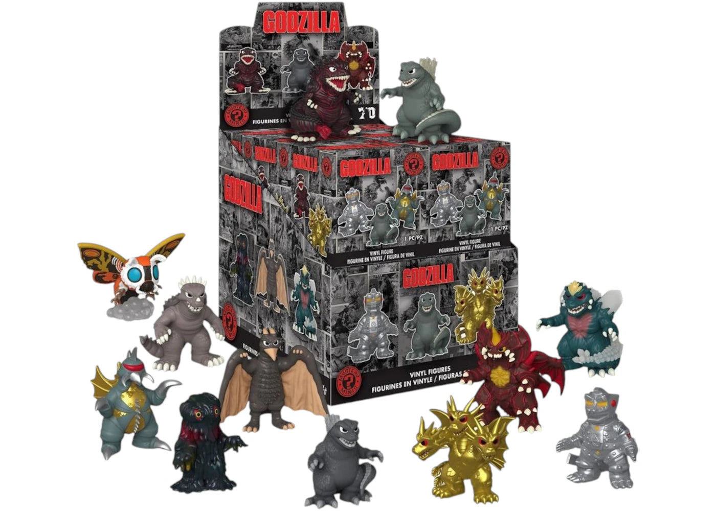 Funko Mystery Minis Godzilla 70th Anniversary Sealed Case (12 Blind Boxes)