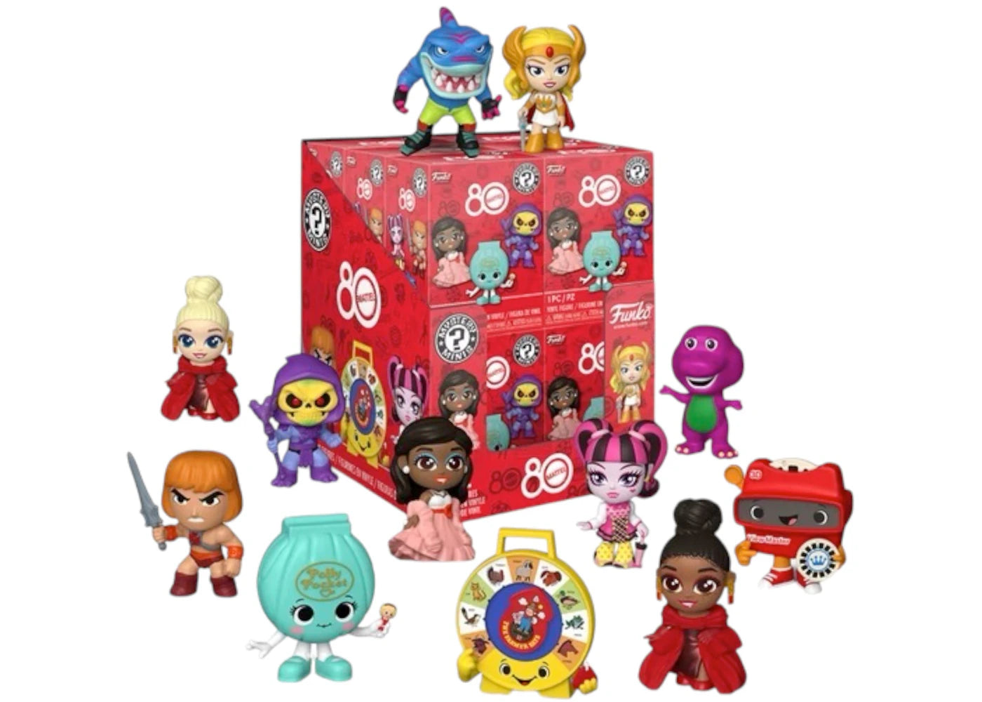 Funko Mystery Minis Retro Toys Mattel 80th Anniversary Sealed Case (12 Blind Boxes)