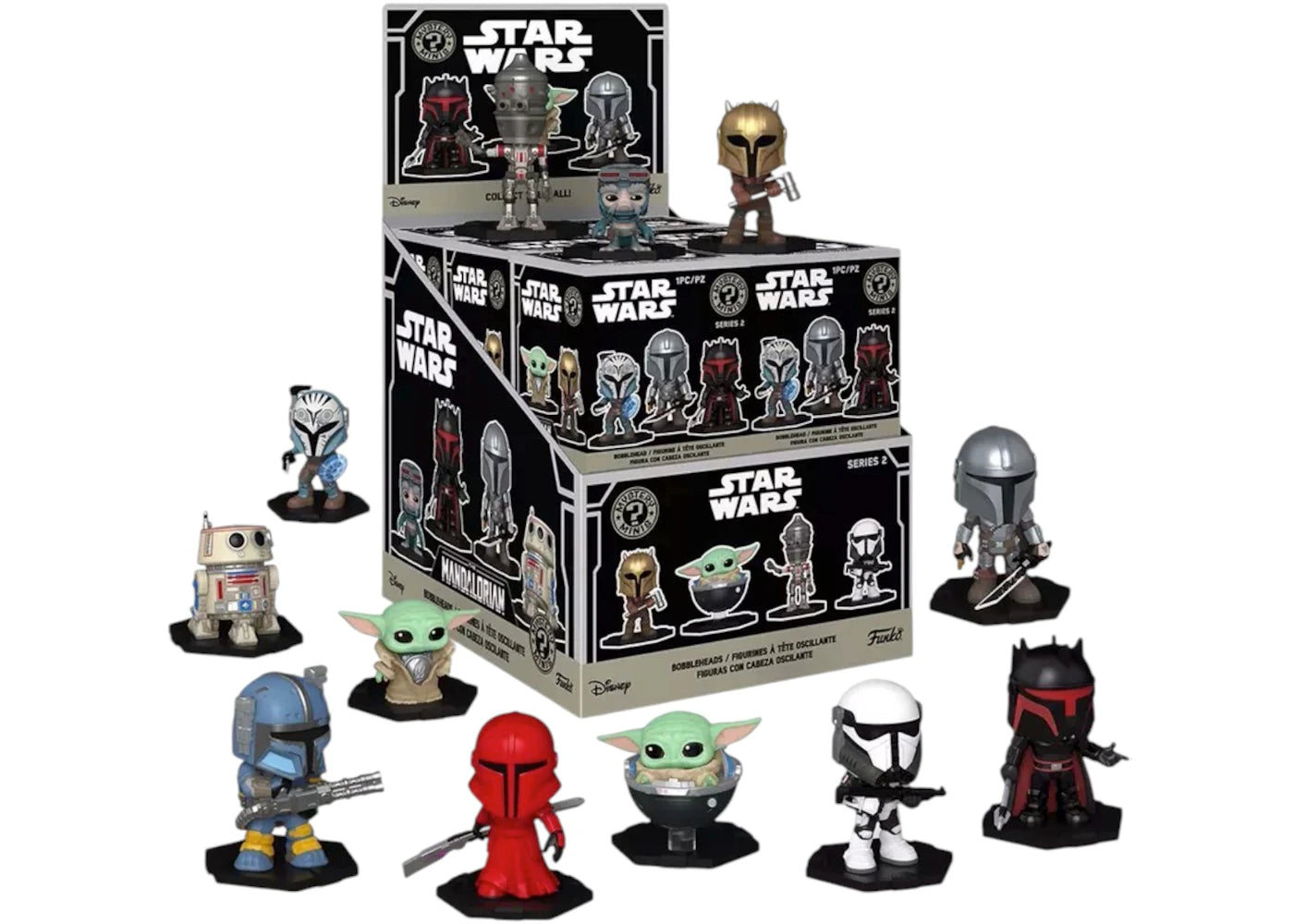 Funko Mystery Minis Star Wars The Mandalorian Sealed Case (12 Blind Boxes)