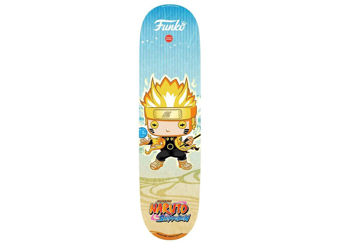 Funko Naruto Shippuden - Naruto Six Path Sage Gamestop Exclusive Skateboard Deck