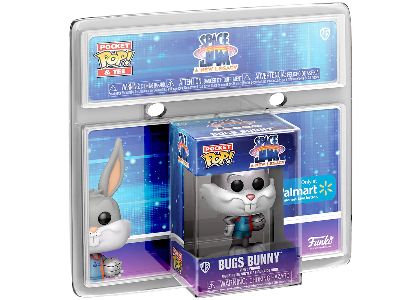 Funko Pocket Pop! Space Jam A New Legacy Bugs Bunny (Metallic) Walmart Exclusive Collectors Bundle