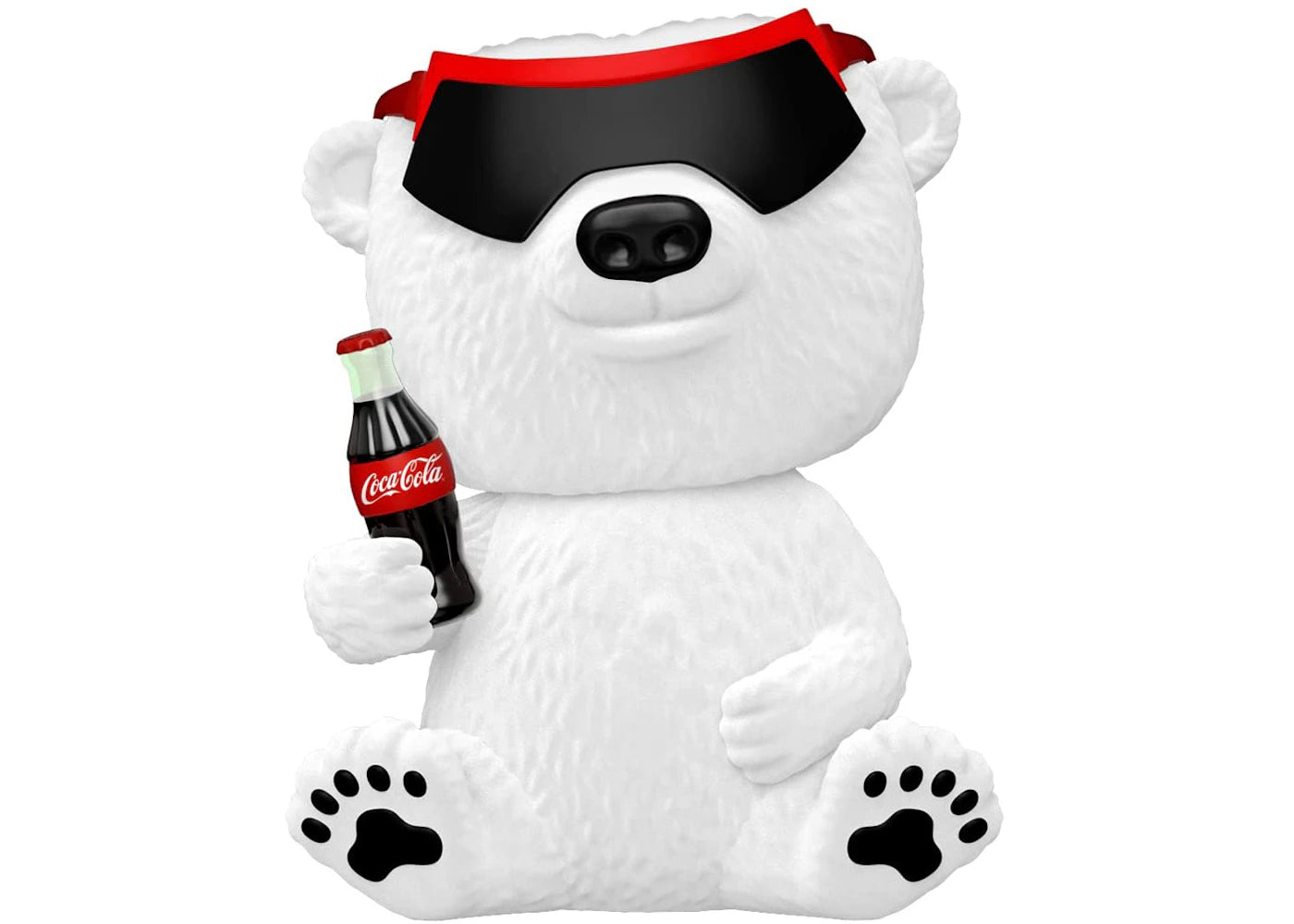 Funko Pop! Ad Icons Coca-Cola 90s Coca-Cola Polar Bear Flocked Amazon Exclusive Figure #158
