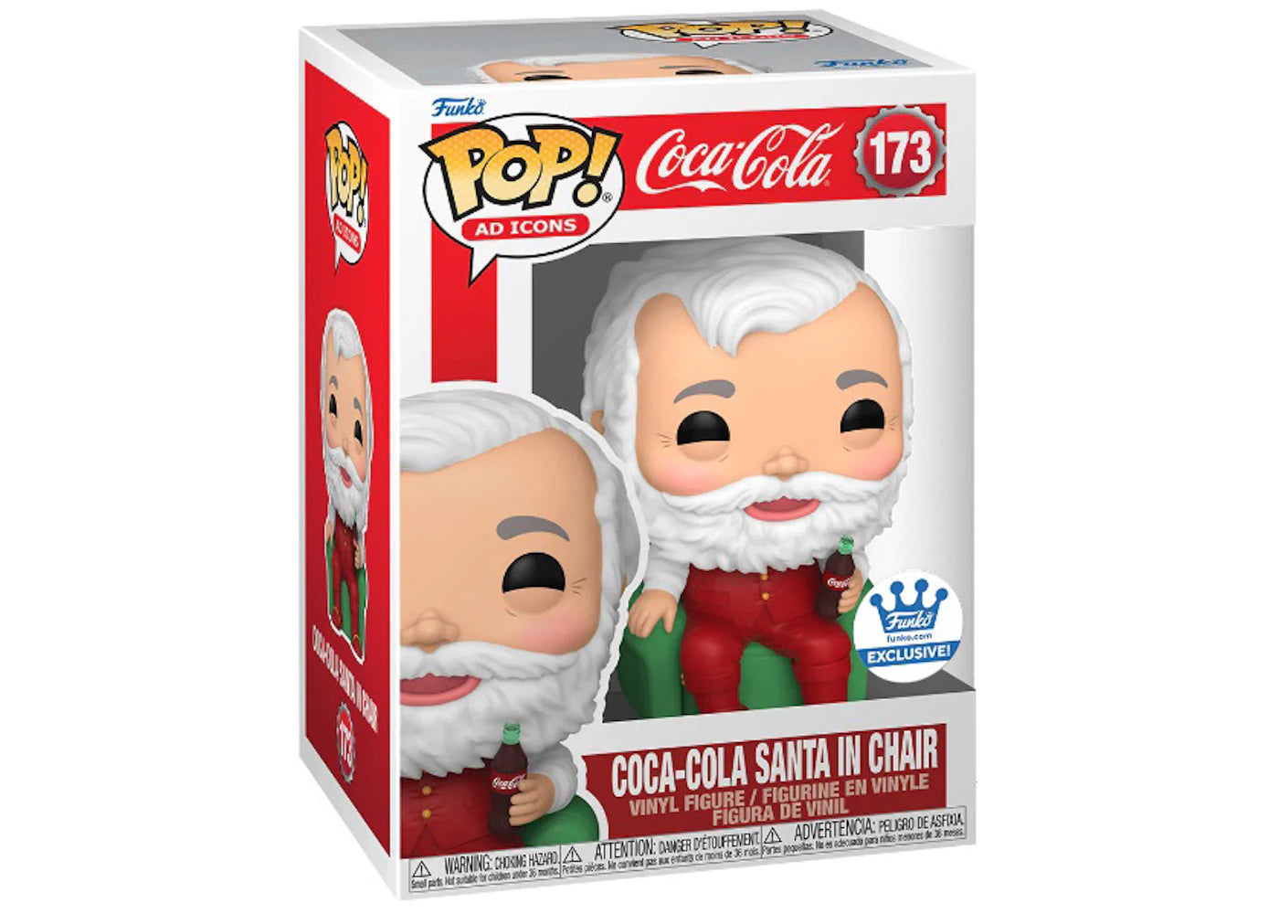 Funko Pop! Ad Icons Coca-Cola (Coca-Cola Santa in Chair) Funko Shop Exclusive Figure #173