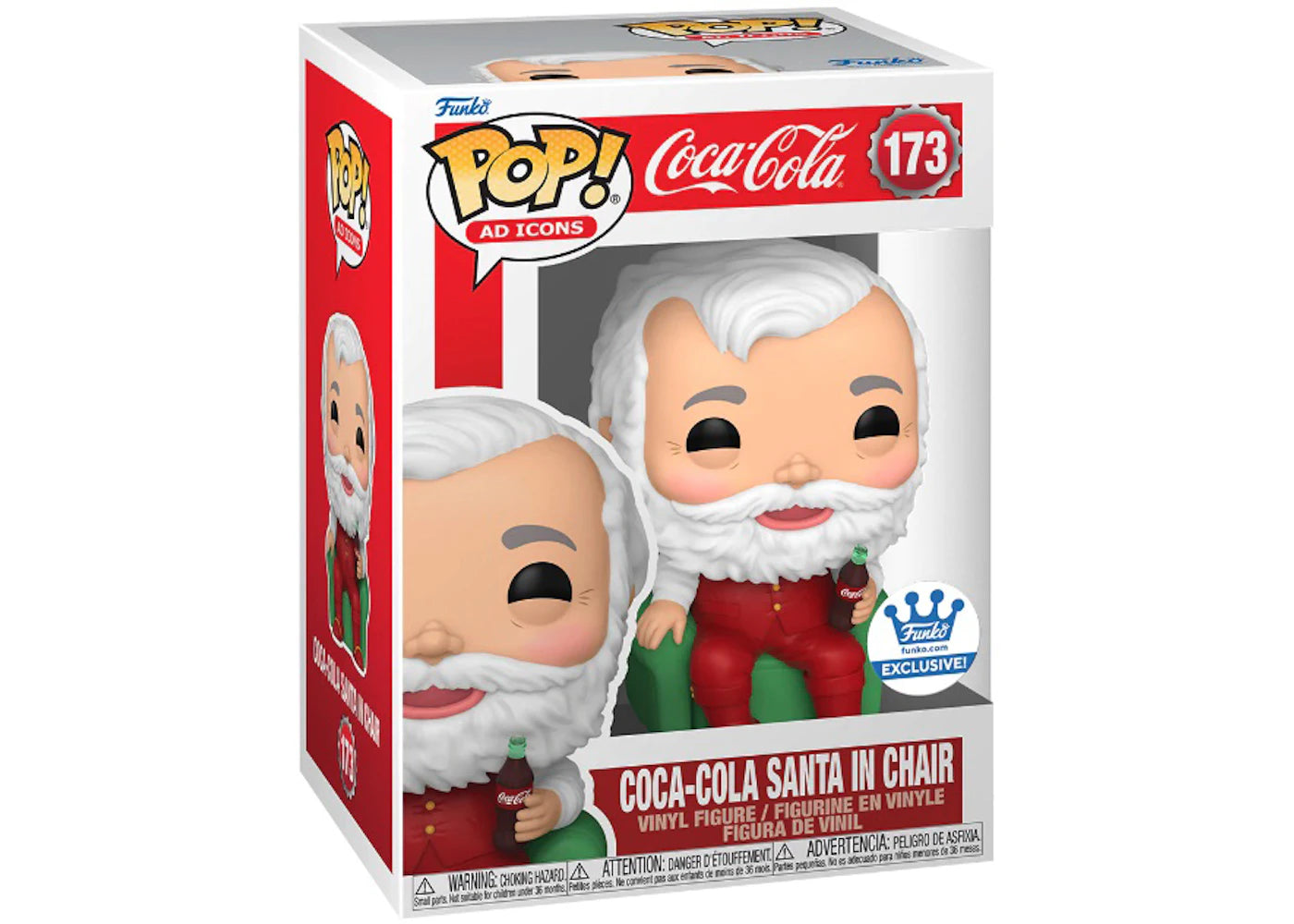 Funko Pop! Ad Icons Coca-Cola Santa in Chair Funko Shop Exclusive Figure #173