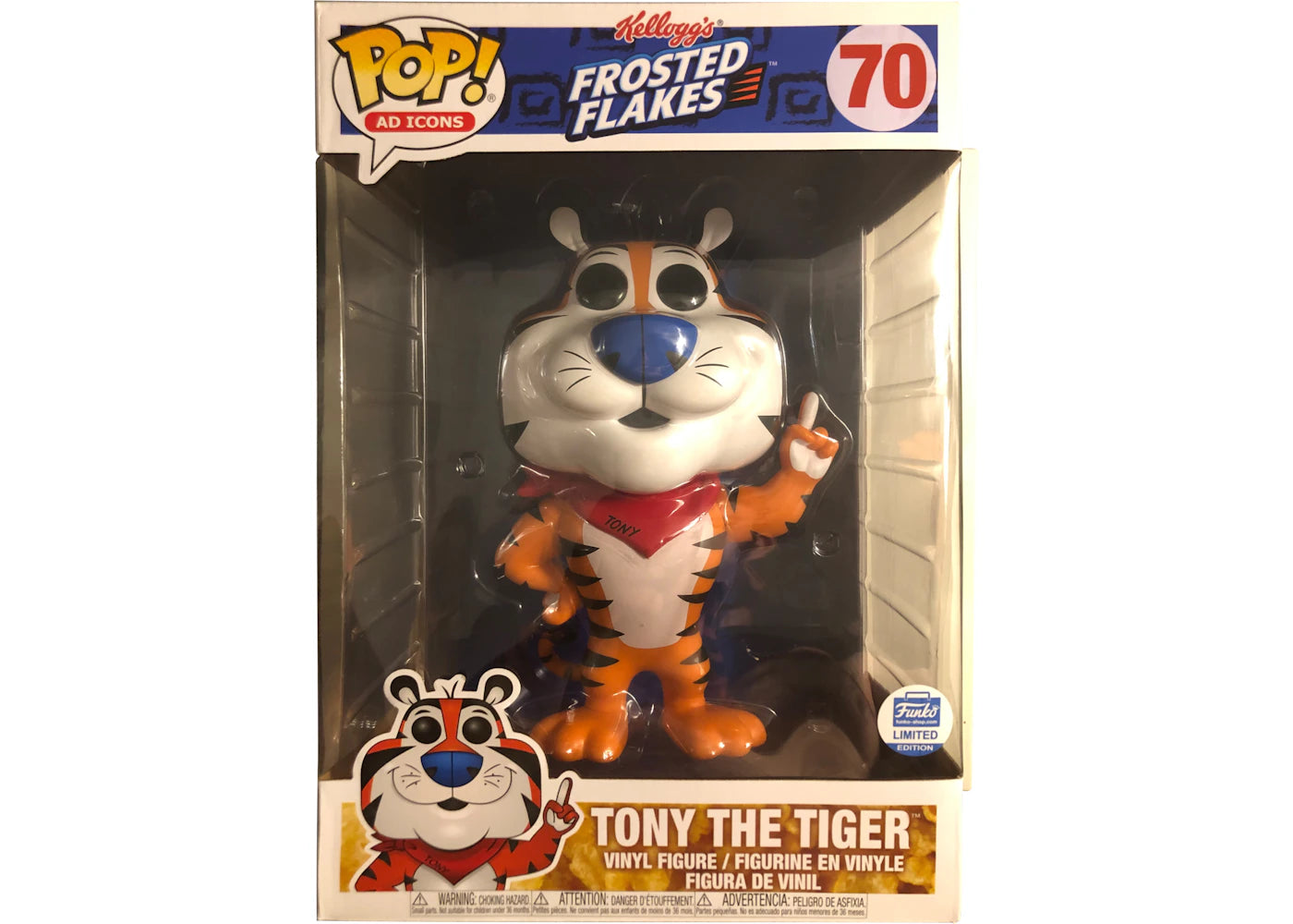 Funko Pop! Ad Icons Frosted Flakes Tony The Tiger Funko Shop Exclusive 10 inch Figure #70