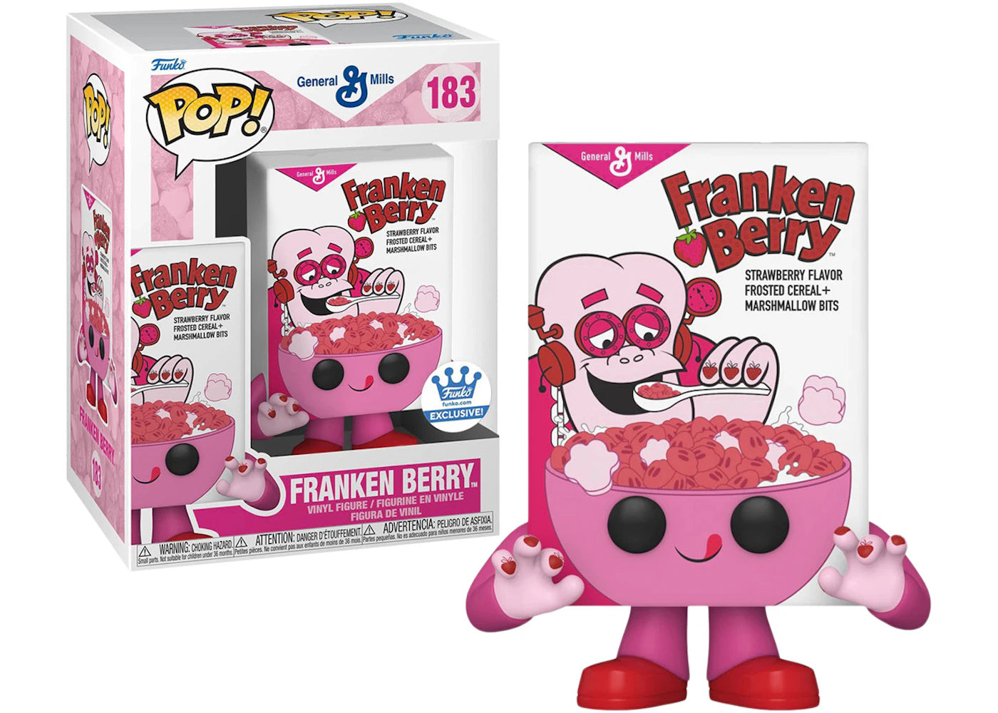 Funko Pop! Ad Icons General Mills Franken Berry Cereal Box Funko Shop Exclusive Figure #183