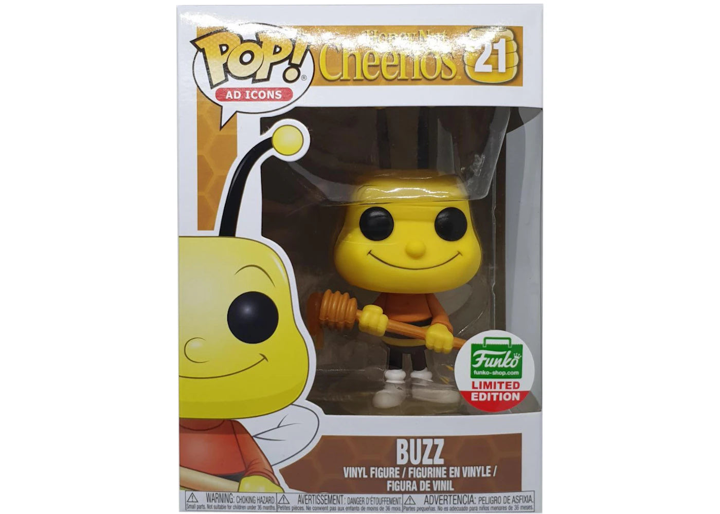 Funko Pop! Ad Icons Honey Nut Cheerios Buzz Funko Shop Limited Edition Figure #21