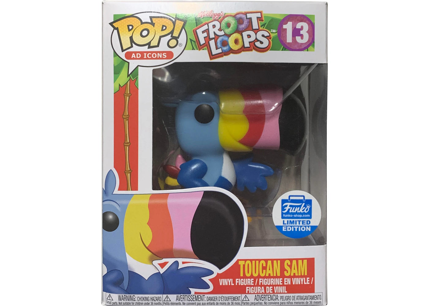 Funko Pop! Ad Icons Kelloggs Fruit Loops Toucan Sam Funko Shop Exclusive Figure #13
