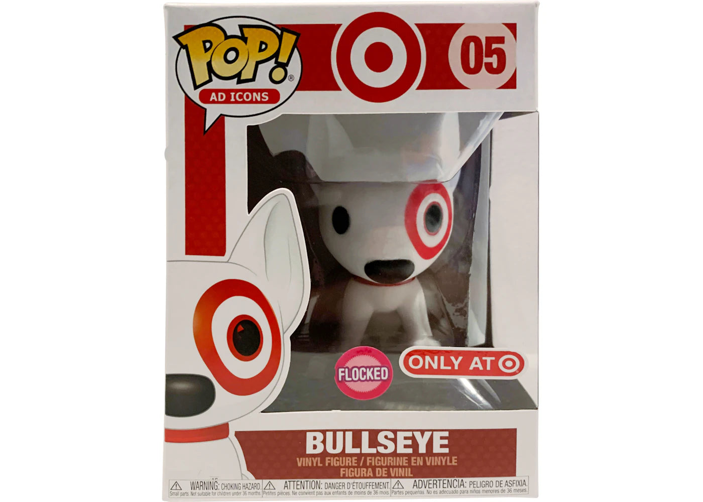 Funko Pop! Ad Icons Target Bullseye Red Collar (Flocked) Target Exclusive Figure #05