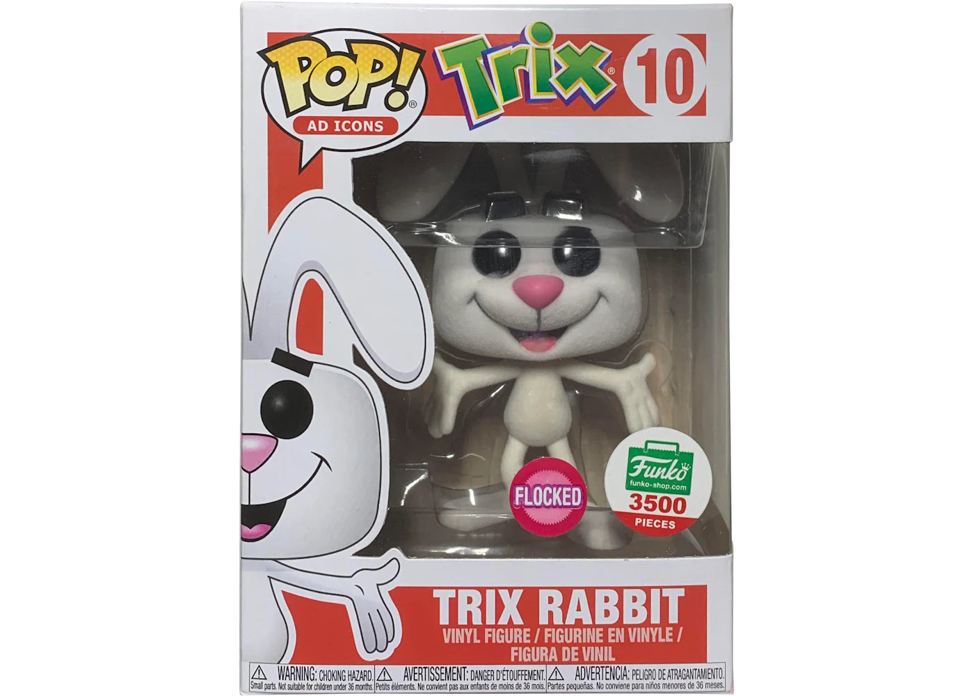 Funko Pop! Ad Icons Trix Rabbit (Flocked) Funko Shop Exclusive Figure #10