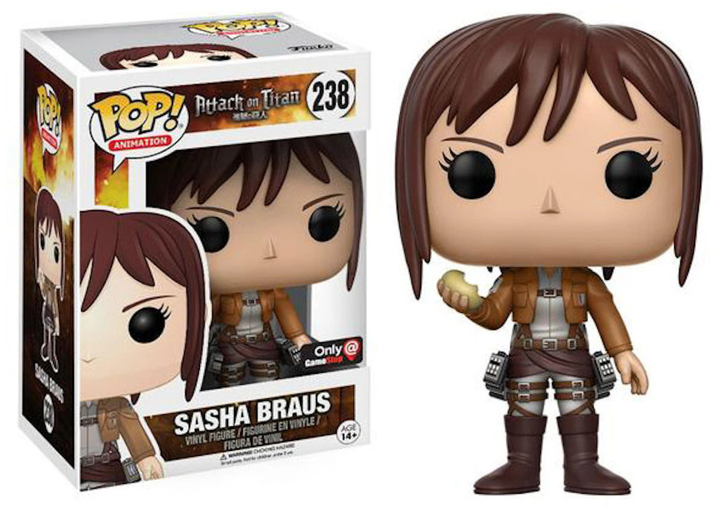 Funko Pop! Animation Attack On Titan Sasha Braus GameStop Exclusive Figure #238