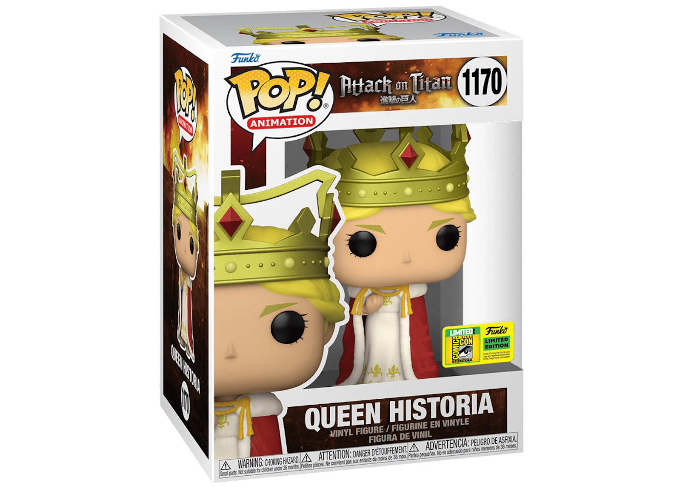 Funko Pop! Animation Attack on Titan Queen Historia 2022 SDCC Exclusive Figure #1170
