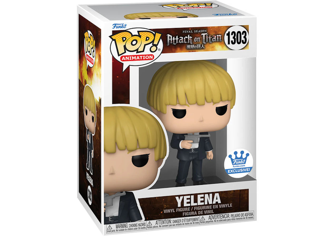 Funko Pop! Animation Attack on Titan Yelena Funko Shop Exclusive Figure #1303