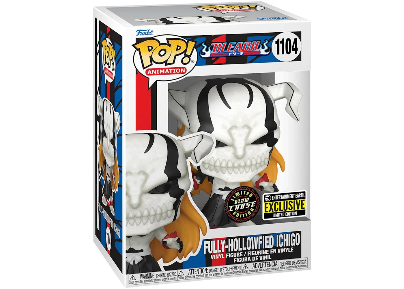 Funko Pop! Animation Bleach Fully-Hollowfied Ichigo GITD Chase Edition Entertainment Earth Exclusive Figure #1104