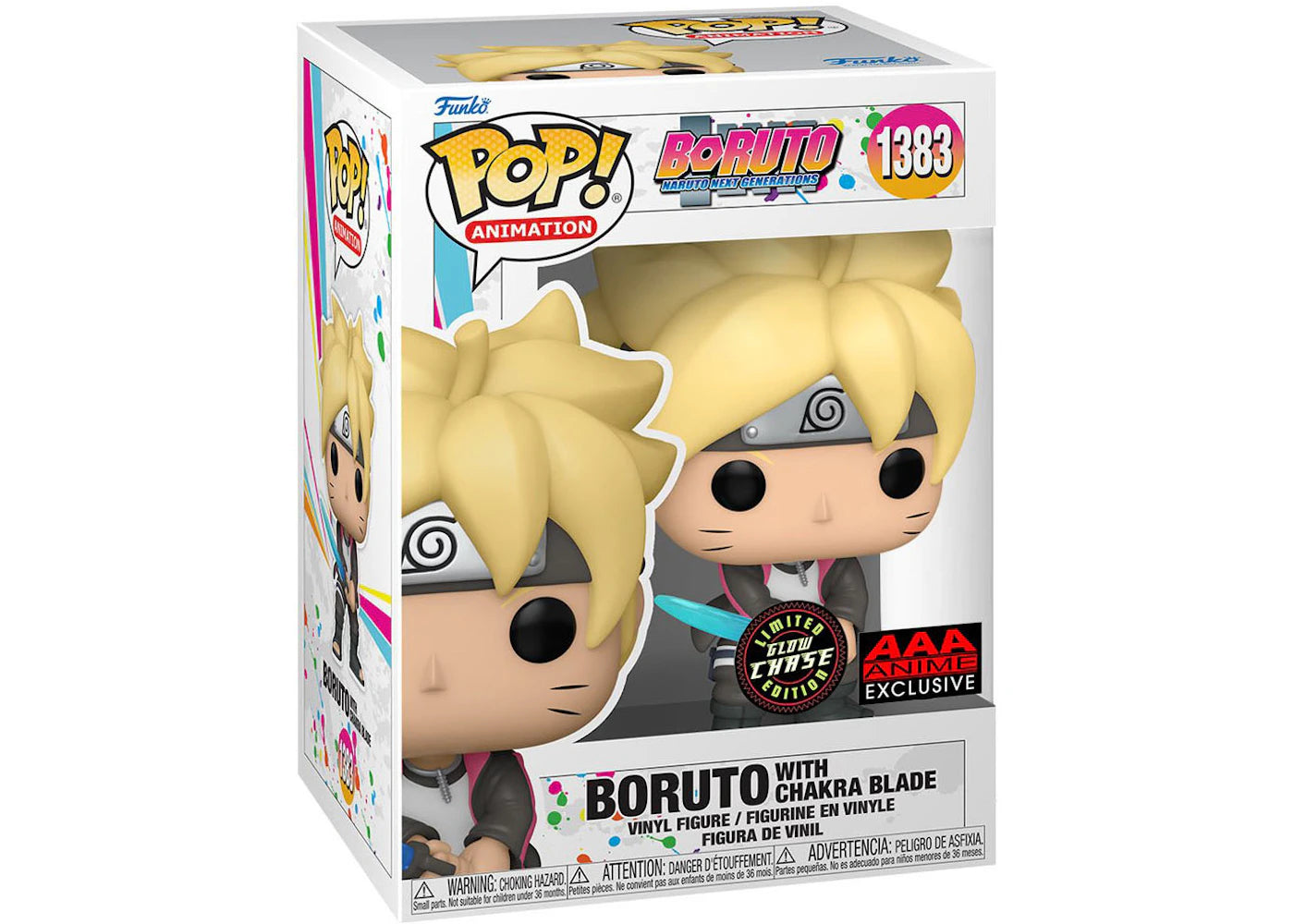 Funko Pop! Animation Boruto with Chakra Blade GITD Chase Edition AAA Anime Exclusive Figure #1383