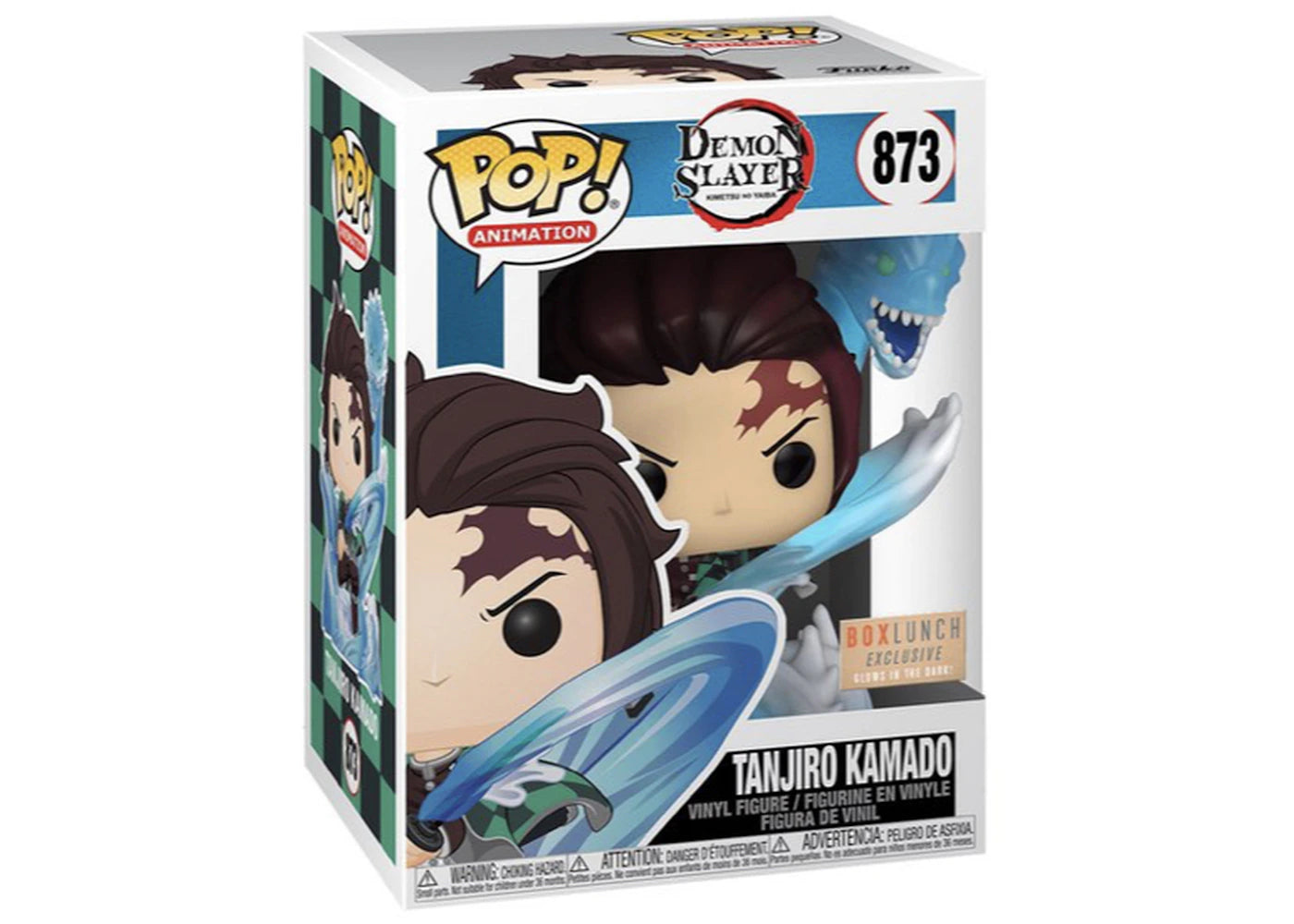 Funko Pop! Animation Demon Slayer Tanjiro Kamado GITD Box Lunch Exclusive Figure #873