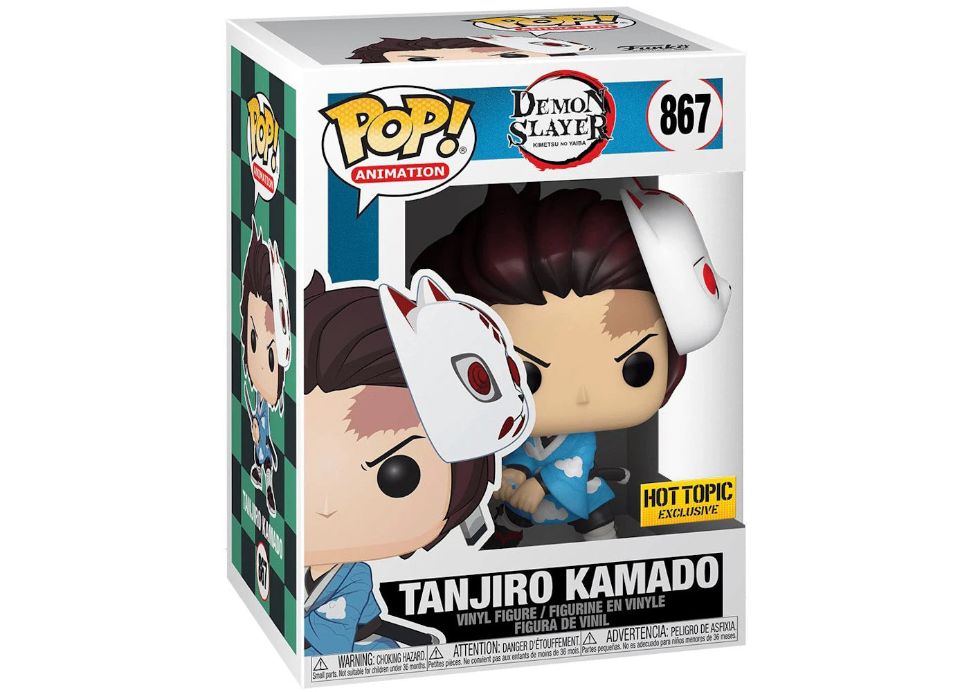 Funko Pop! Animation Demon Slayer Tanjiro Kamado Hot Topic Exclusive Figure #867