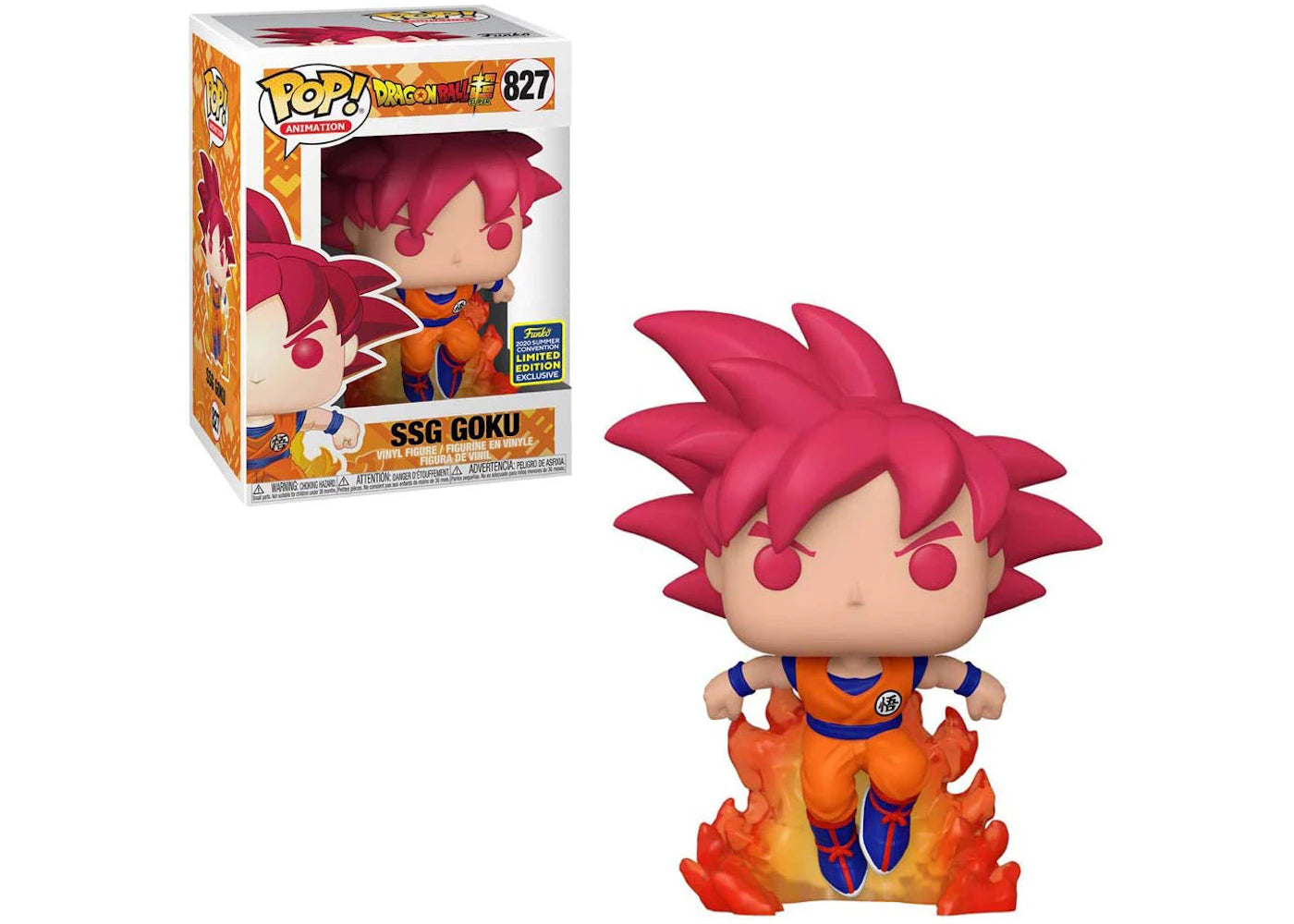 Funko Pop! Animation Dragon Ball Super SSG Goku Summer Convention Exclusive Figure #827