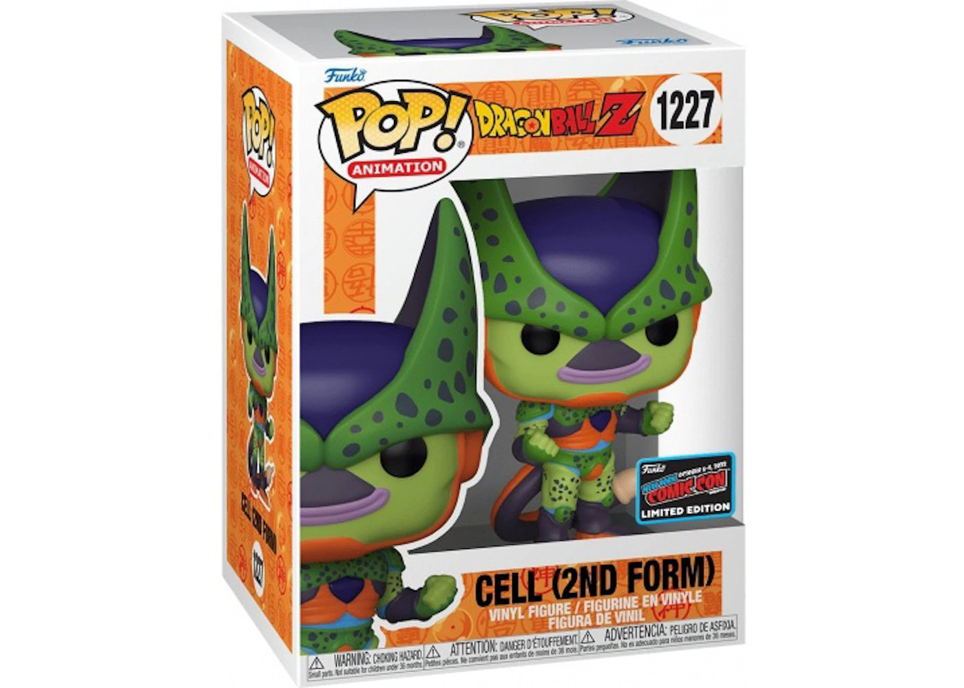 Funko Pop! Animation Dragon Ball Z Cell (2nd Form) 2022 NYCC Exclusive Figure #1227