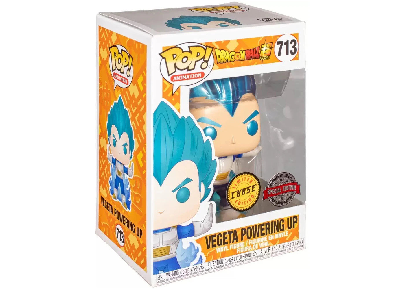 Funko Pop! Animation Dragon Ball Z Vegeta Powering Up Chase Special Edition Figure #713