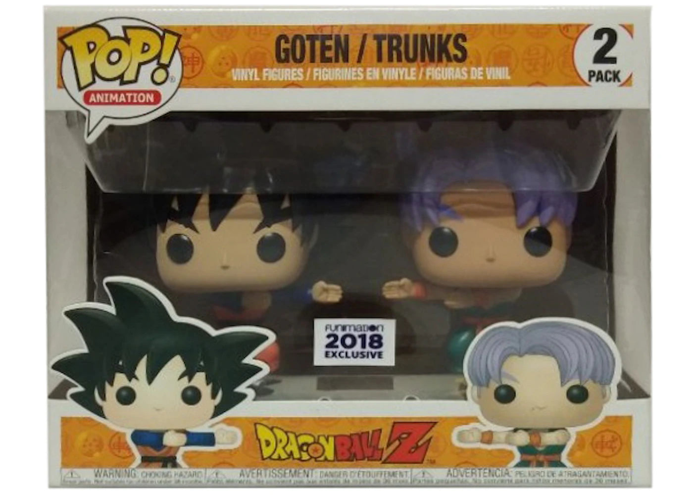 Funko Pop! Animation Dragonball Z Goten / Trunks Funimation Exclusive 2 Pack