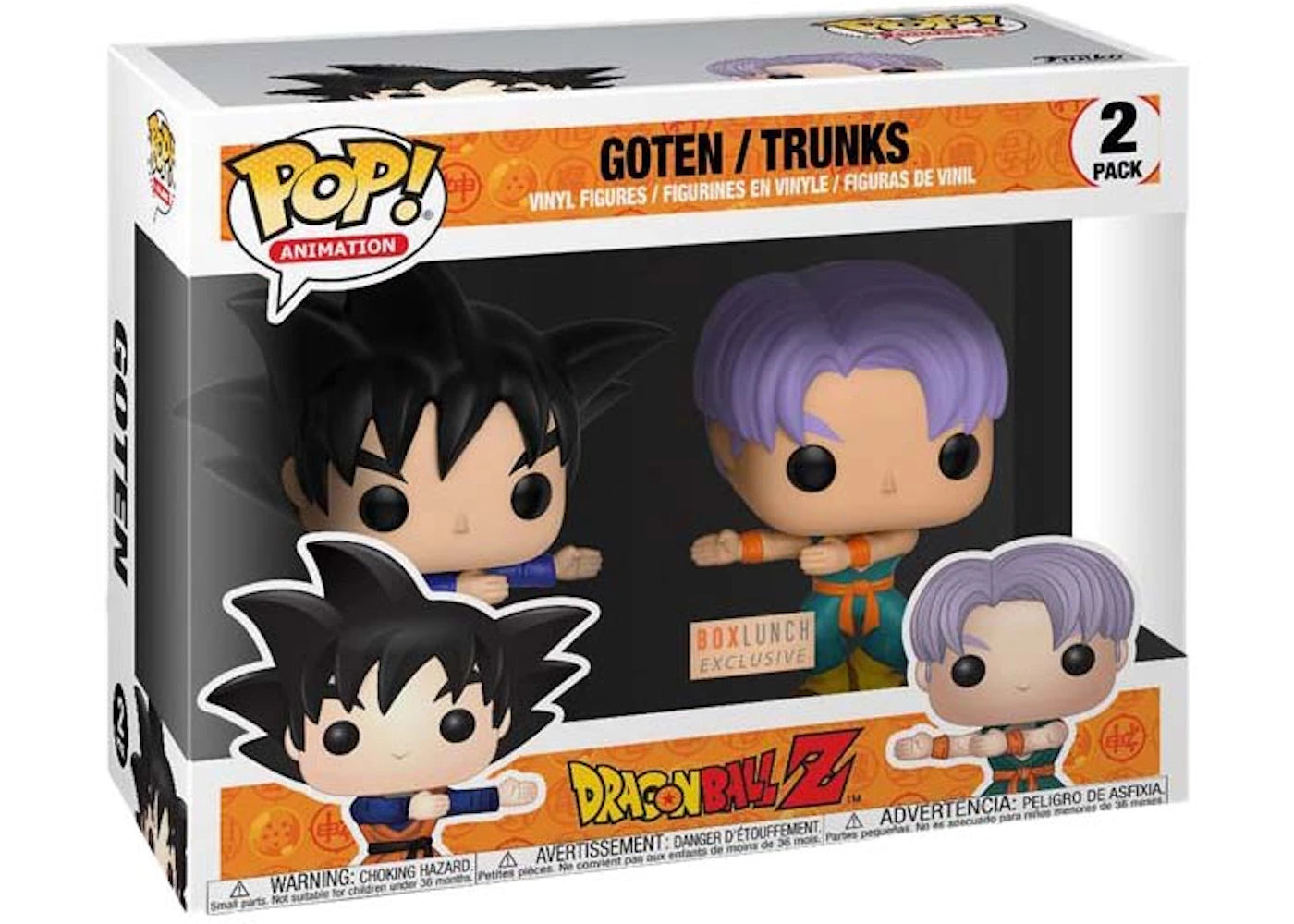 Funko Pop! Animation Dragonball Z Goten/Trunks Box Lunch Exclusive 2 Pack