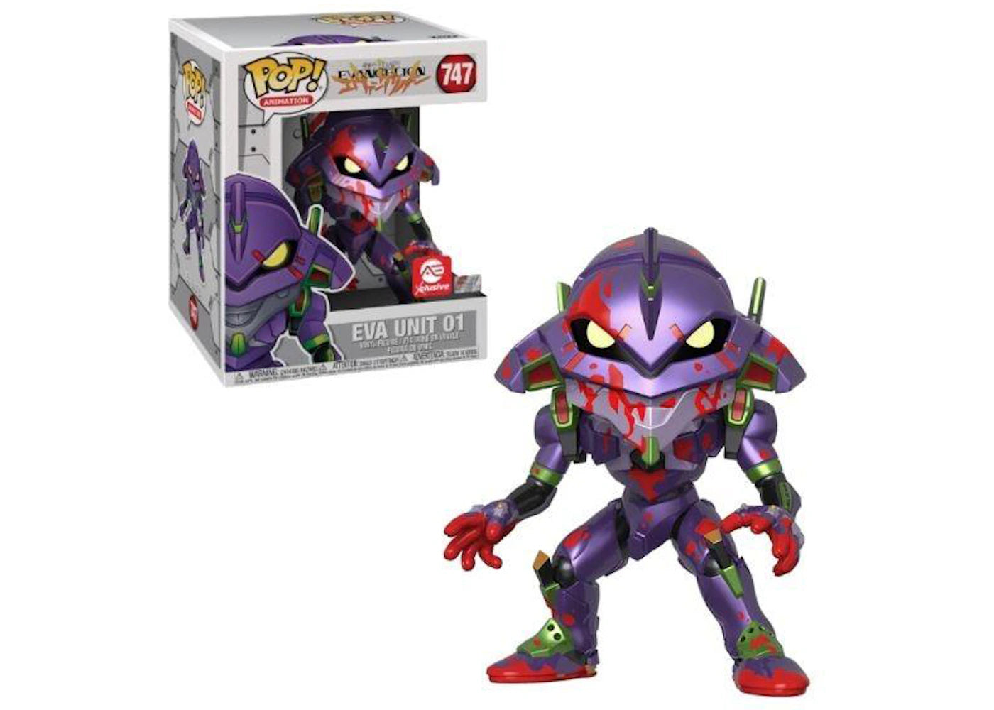 Funko Pop! Animation Evangelion 6" Eva Unit 01 Bloody Variant Alliance Entertainment Exclusive Figure #747